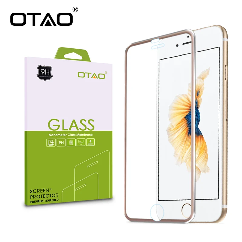 OTAO для Apple iPhone 6 S Plus 3D закаленное стекло экран протектор полное покрытие черный