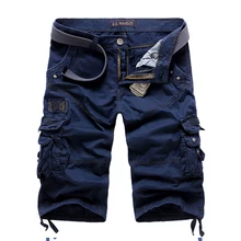 Горячая летняя моющаяся мульти накладной карман рабочая одежда до колена шорты Прямые хлопковые повседневные тактические шорты милитари для мужчин