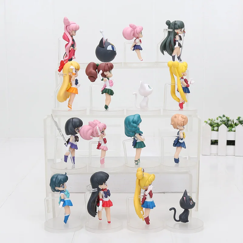 4 шт./компл. 6 8 см аниме Сейлор Мун фигурки Морячка Цукино Усаги Марс Меркьюри