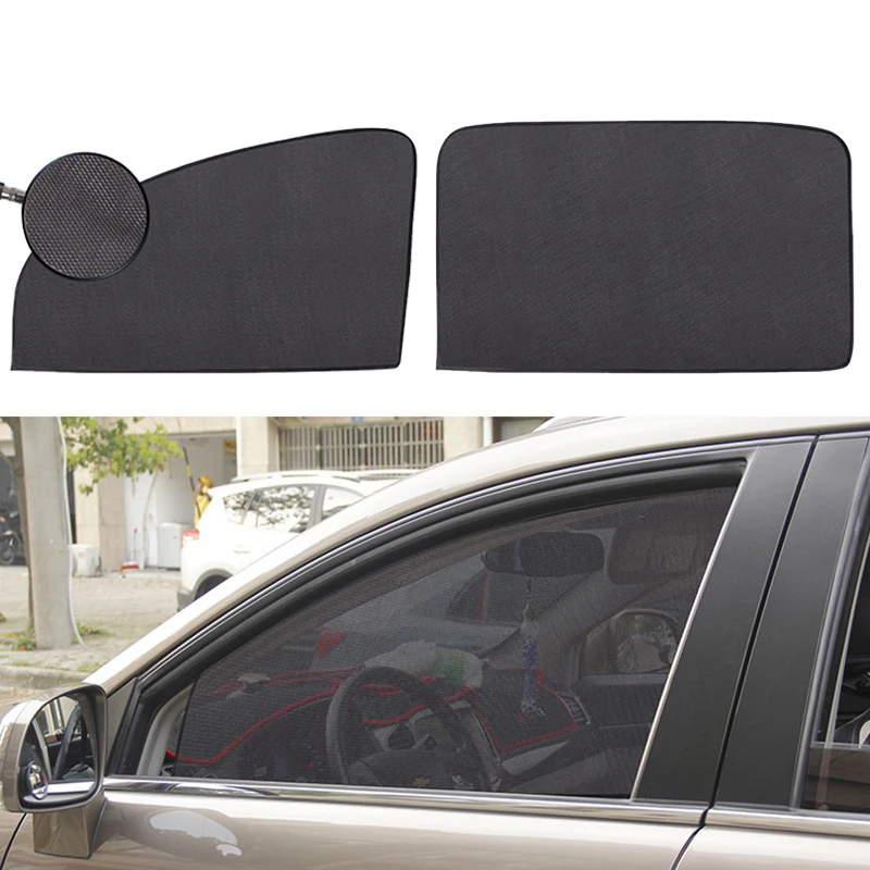 Summer Thickened Mesh Car Sun Shade Car Magnetic Curtain Sun Shade UV Protection Side Window Mesh Sun Visor