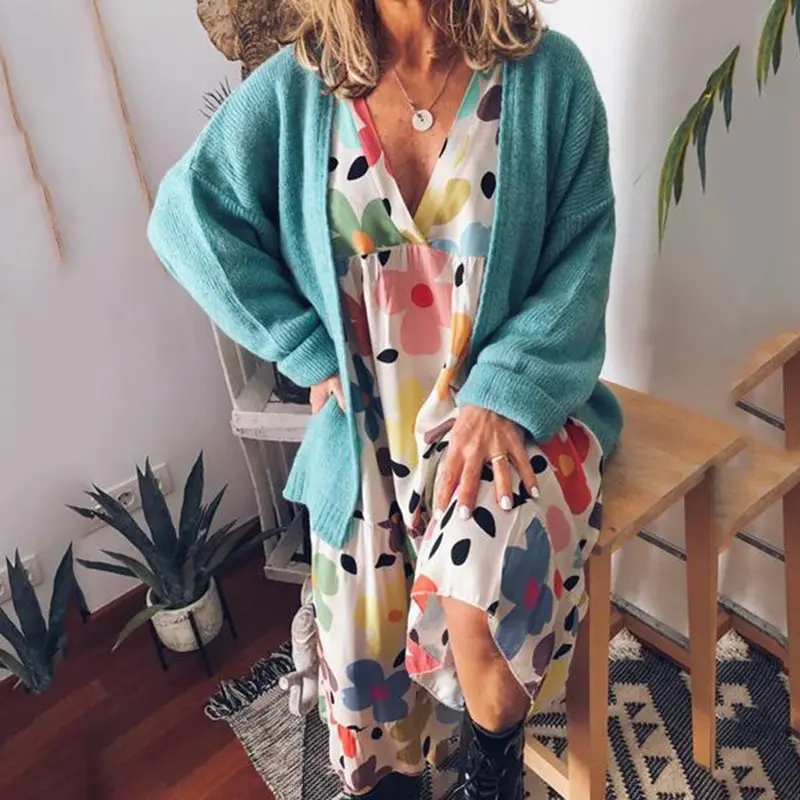 Boho сексуальные Клубные пляжные желтые Большие размеры женские миди платья летние прямые цветочные принты женские модные 2019 синие платья