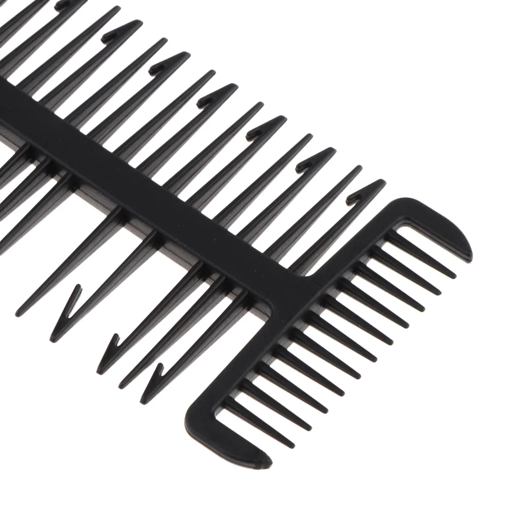 Hairdresser Professional Sectioning Weave Highlighting Salon Coloring Highlights Hair Comb - Black