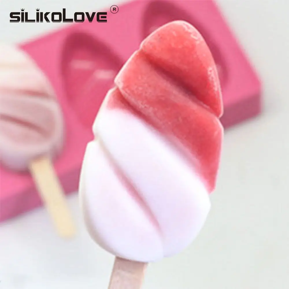 SILIKOLOVE формы для мороженого силиконовые формы для мороженого Производитель замороженные формы для детей с Деревянными Палочками