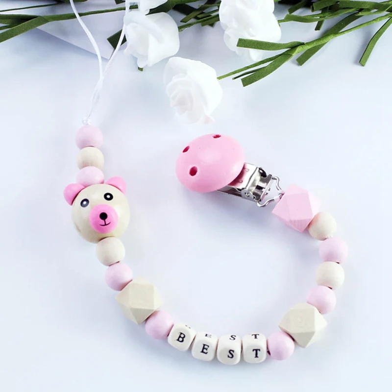 

1Pcs Newborn Baby Pacifier Clip Chain Anti-lost Dummy Pacifier Chain Clip Holder Infant Nipple Feeding