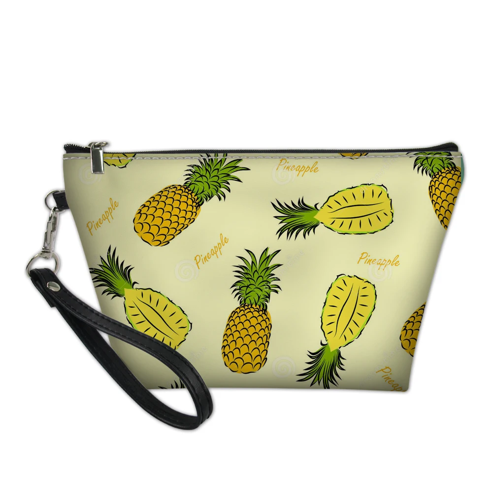 

FORUDESIGNS Pineapple Cosmetic Bag for Women Girls Travel Necessaries Makeup Bag Pouch Organizer Beauty Case Handbag Clutch