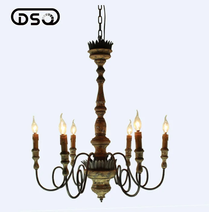 

Vintage Wood Light Fixture Vintage Rural Wrought Iron Pendant Light