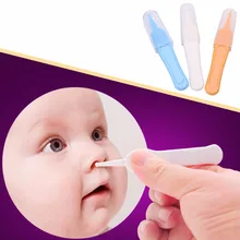 6 шт. Младенческая уха нос пупок пластик Пинцет щипцы зажимы пинца Chupetes новорожденных Детская безопасность безопасный уход-15