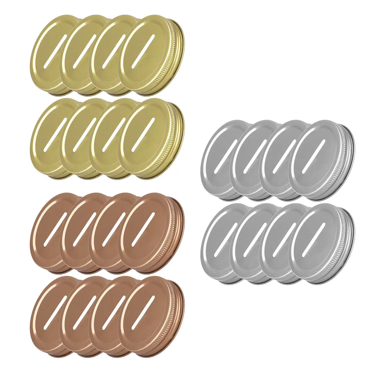 8 шт. 70 мм крышки для банок Mason с отделением для монет полированные стойкие к ржавчине нержавеющие металлические крышки для стаканов консервные копилки крышки