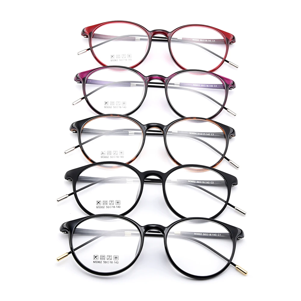 BAONONG стильный Urltra-светильник TR90 полный обод круглые женские оптические оправы для очков пластиковые очки для близорукости 5 цветов на выбор M3002