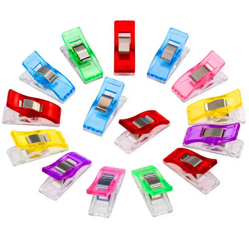plastic clips sewing 2050 PCS Clear Sewing Craft Quilt Binding Plastic Clips Clamps Pack Wonderful plastic clips #3o9#f (14)