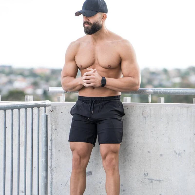 2019 Army Shorts Mens Shorts Calf-Length Causal Joggers Workout Brand Sporting Short Men Drawstring Loose Sportswear Comfortable