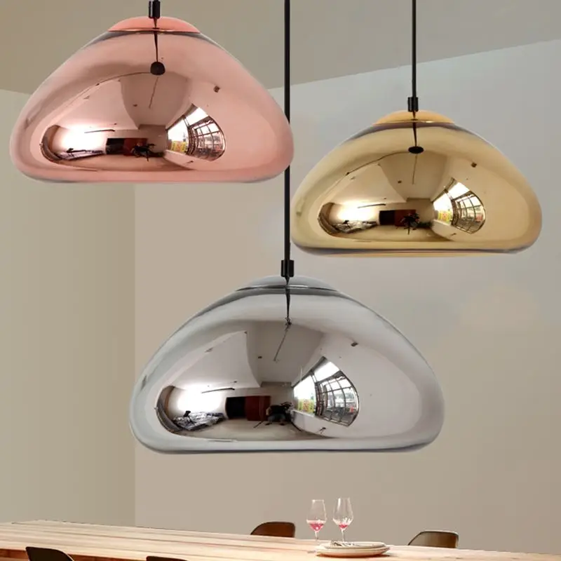 Скандинавские стеклянные подвесные светильники Люстра со светодиодным