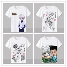 Мужская и женская дизайнерская футболка Hunter X Hunter, Карнавальная футболка GON FREECSS, новинка, аниме Kurapika, модная футболка Killua Zoldyck, футболки