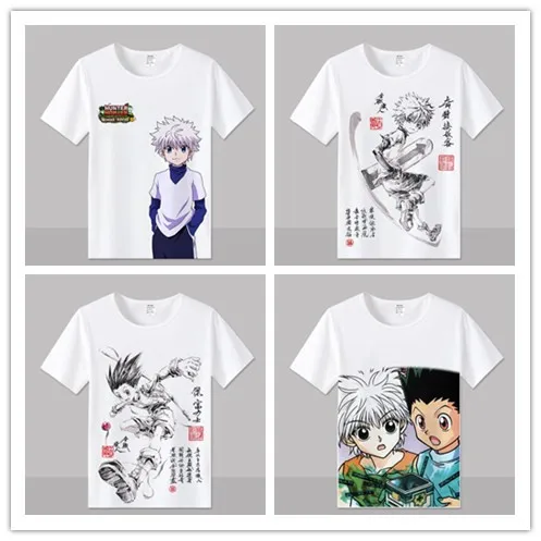 

Hunter X Hunter Mens & Womens Design T Shirt GON FREECSS Cosplay T-shirt New Anime Kurapika T Shirt Fashion Killua Zoldyck Tees