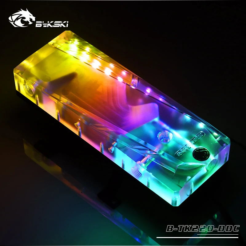 Bykski B-TK220-DDC акриловые водяного охлаждения прямоугольная Емкость 5v RGB