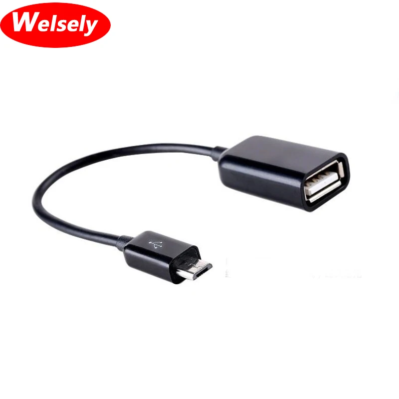 

Welsely Micro USB To Female USB OTG 2.0 Cable Adapter For Samsung HTC Huawei Xiaomi Android Tablet PC SmartPhone cabo micro usb