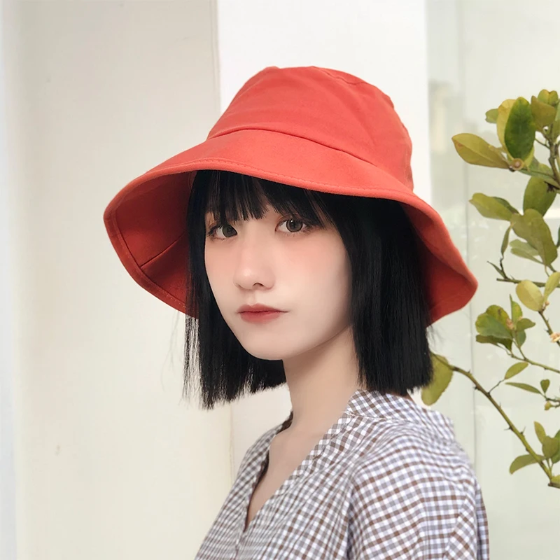 Bucket Chic Japanese literary big hat fisherman hat female summer Harajuku student casual wild