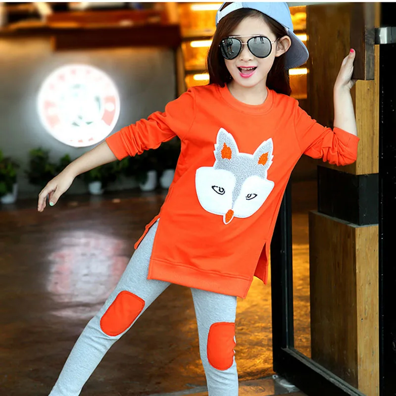 Girl fox head long sleeve suit (3)