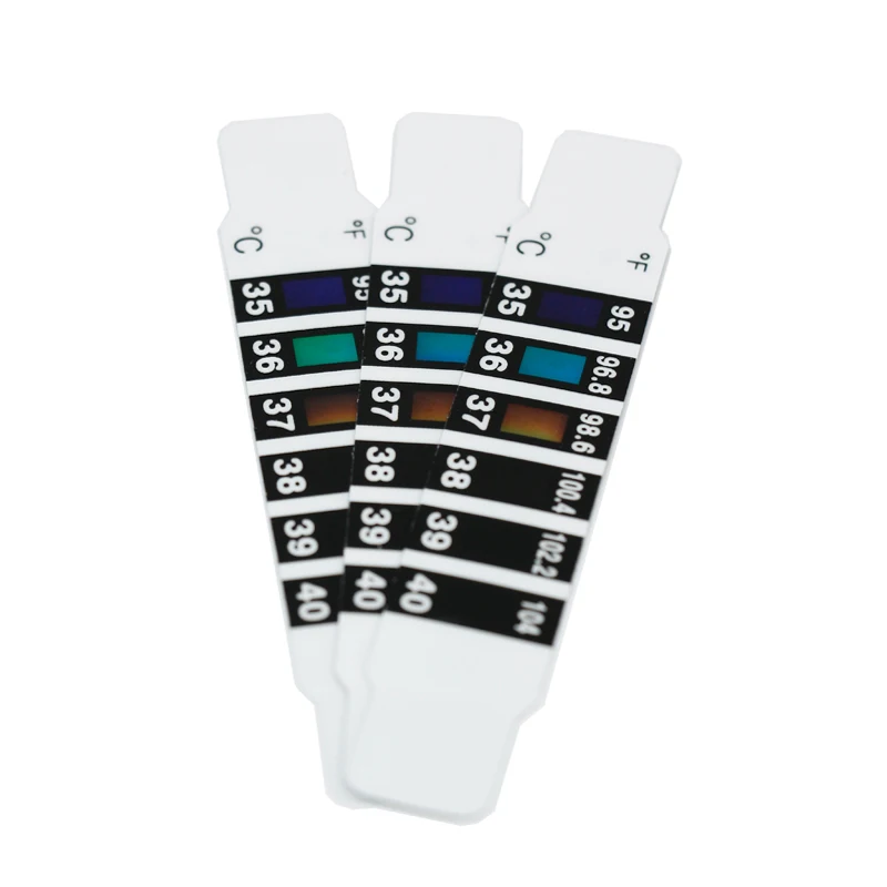 

10pcs Baby infant thermometer reusable flexible toddler forehead monitors temperature test strip 10%