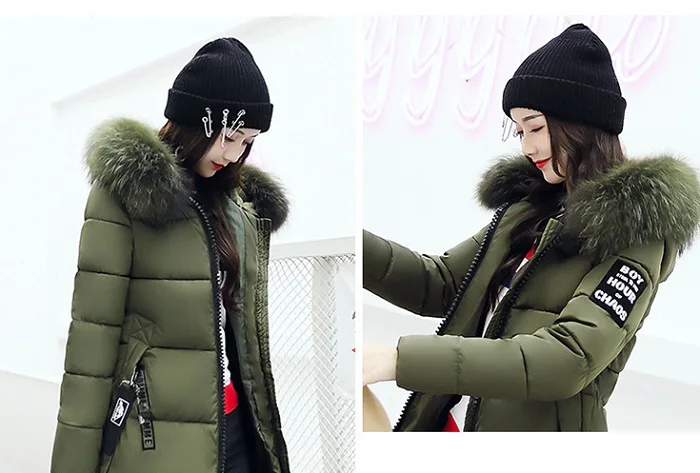 Winter Women Coat Jacket Warm High Quality Woman Jacket Winter Coat Hood Real  2017 New Winter Fashion+3 (1)