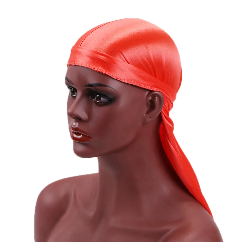Унисекс Durag дышащие шелковые мужские модные парики атласные головные уборы