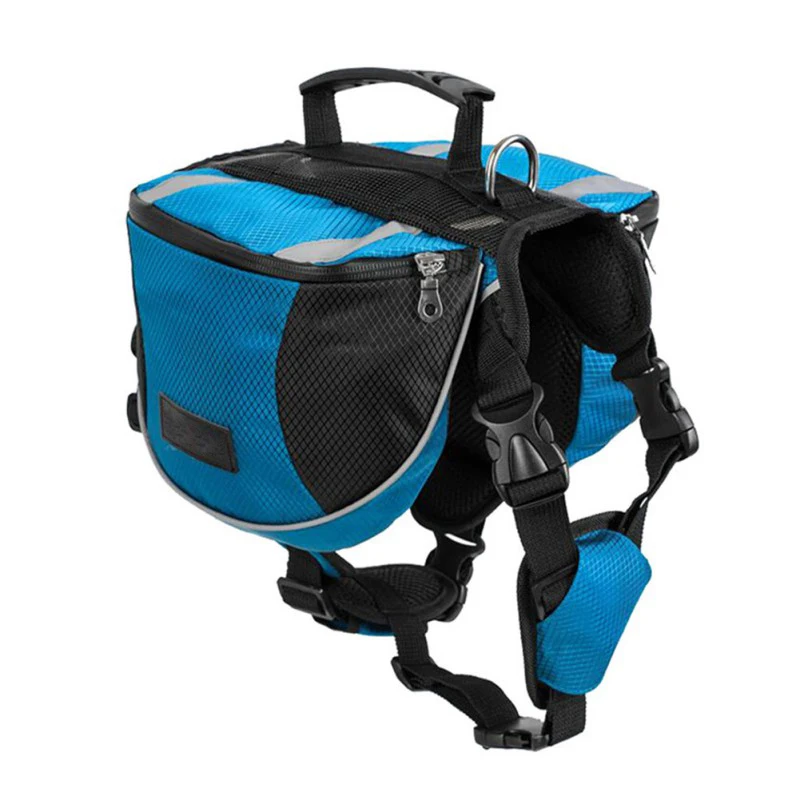 Задний рюкзак для домашних животных, рюкзак для больших собак, светоотражающая Регулируемая седельная сумка, переноска для Путешествий, Походов, для безопасности кемпинга