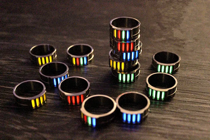 

20mm Titanium Alloy Tritium Tube Tritium Gas EDC Luminous Rings Creative Gifts