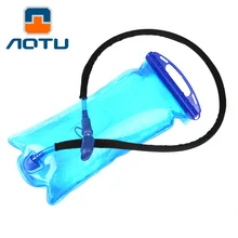 Deportes al aire libre botella de agua de 2 l de agua de boca ancha sac con paja de agua Portátil ciclismo bolsa de agua