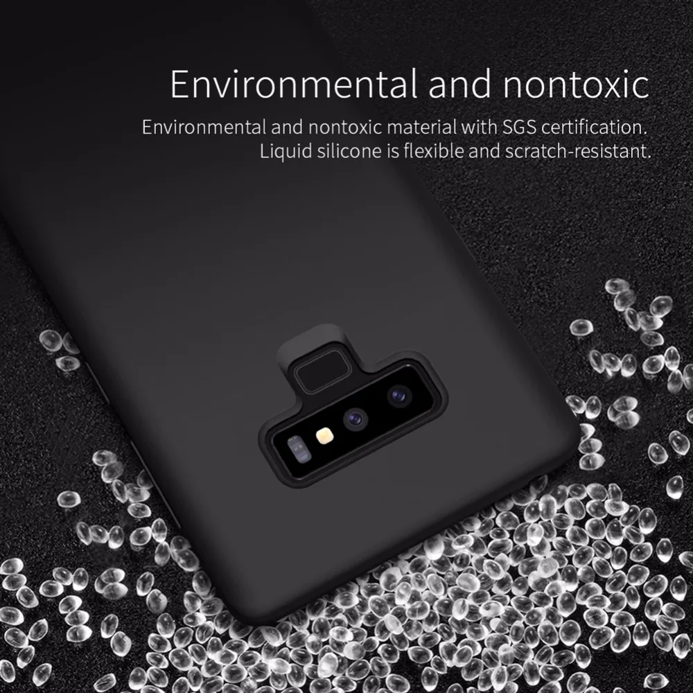 Защитный чехол Nillkin Flex Pure для samsung Galaxy Note 9 мягкий жидкий силиконовый резиновый противоударный чехол для телефона s для samsung Note 9