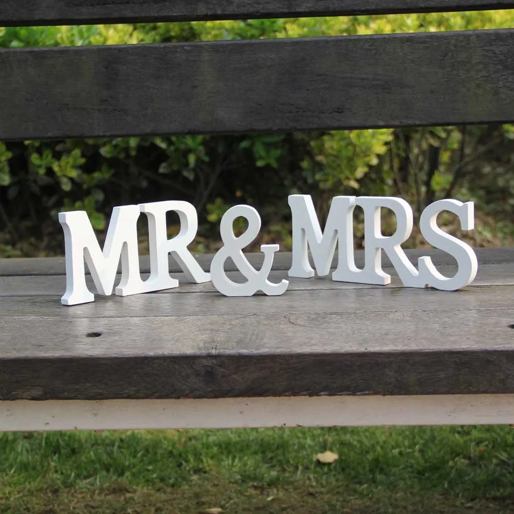 3 шт./набор Свадебные украшения с надписью Mr &amp Mrs | Дом и сад
