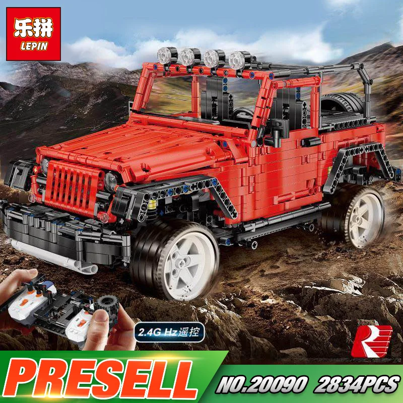 

Lepin 20090 Technic Toys The MOC-5140 Wrangler Rubicon Set RC Off-Road Vehicle Building Blocks Bricks Assembly Kids Cars Toys