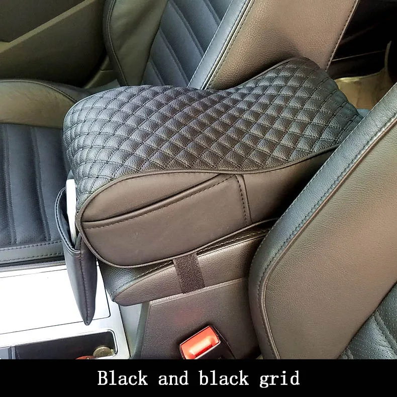 CNIKESIN Car Universal Armrest Box Mats Car Interior Armrest Pad Set PU Leather Styling Armrest Box Pad Armrest Top Mat Liner