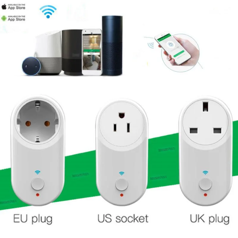 

Smart Socket Plug WiFi Wireless Remote Socket Adaptor with Timer USB IOS/Android App Compatible with Alexa Google Home