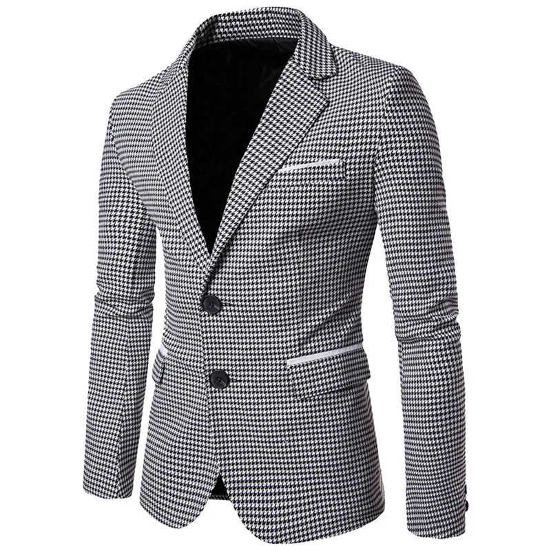 купить! Повседневная Чересстрочная Печать Blazer Hombre Роскошный Блейзер Masculino Тонкий Свадебное Платье