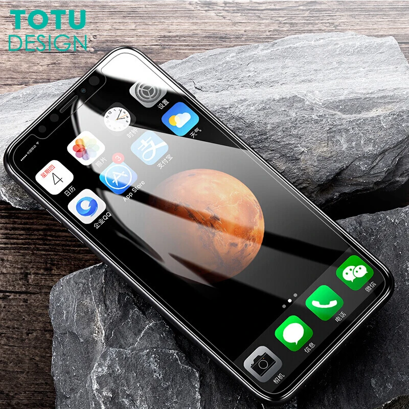 TOTU протектор экрана из закаленного стекла для iPhone X 8 7 Plus Стекло 9H HD 0 23 мм быстрое