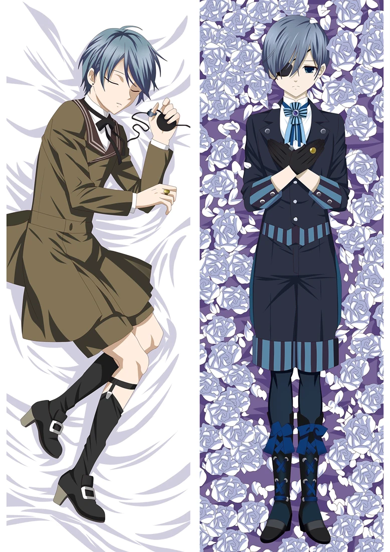 Черный Батлер Себастьян и Ciel BL человек мужской Аниме Dakimakura декоративные наволочки обнимая средства ухода за кожей - Цвет: 87012