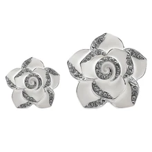 2 шт. автомобильный парфюм воздушный зажим для освежителя Алмазный цветок автомобильный вентиляционный парфюм Кондиционер автомобильный освежитель твердые духи белый