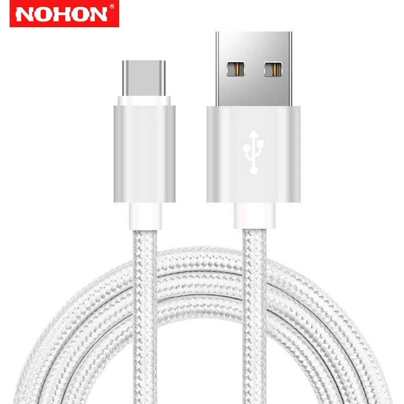 

NOHON 3m Type-C USB Charging Data Cable for Huawei P9 P10 P20 P30 Mate 10 20 Pro Honor 8 9 V10 V20 Redmi Note 7 OnePlus 5T 6 6T