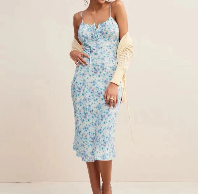 Spaghetti Strap Midi Dress ...