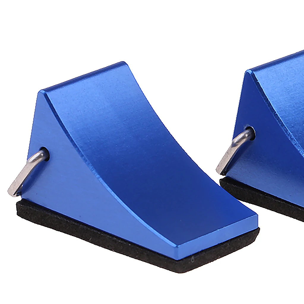 4pcs RC 1/10 Scale Car Truck Accessories Metal WHEEL CHOCKS Tire Stop Wedge