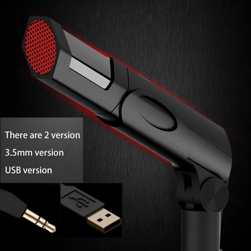 Микрофон для караоке студия вокальной записи пения ПК USB 3 5 мм компьютера