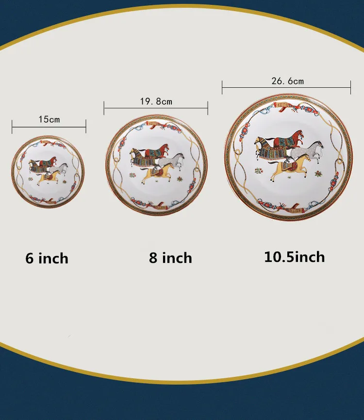 Европейский костяной фарфор Западная тарелка красивая керамическая посуда отель декоративная тарелка для десерта, стейка, закуски, свадебные подарки