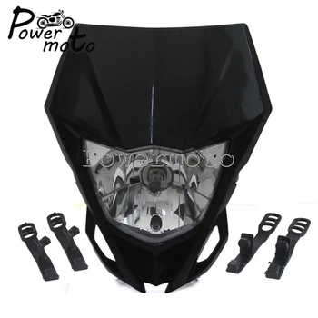 

Black Motorcycle Universal Motocross Headlight Dirt Bike Off Road Supermoto Enduro Head Lamp Head Light For KTM EXC SMR MXC XC-W