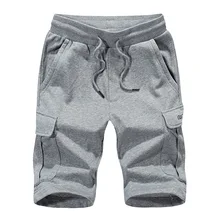 Летние мужские повседневные шорты, хлопковые трикотажные короткие спортивные штаны, мужские Азиатские размеры, большие размеры XXXXL, укороченные брюки