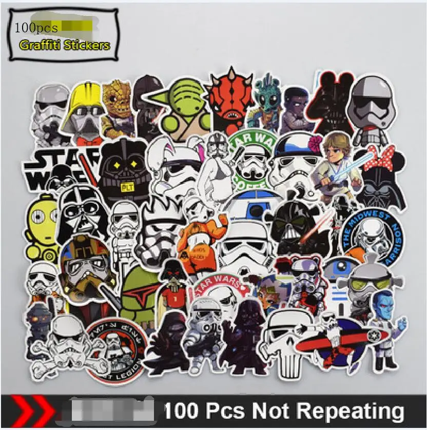1 100 Pcs Super Hero Stickers for Laptop Skateboard Luggage Car Styling Motorcycle Home Decor JDM Cool Children Waterproof Sticker - Цвет: 1