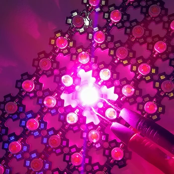 

100PCS 3w full spectrum 400nm ~840nm led chip ,45mil bridgelux 3w led diode for indoor plant grow