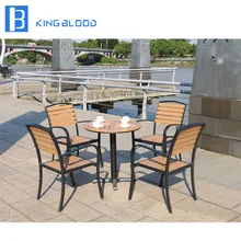 5 шт. открытый садовая мебель пластиковый обеденный стол и стул