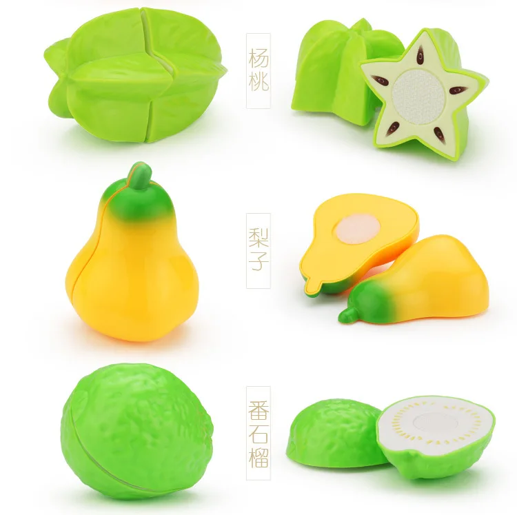 Children's simulation play house kitchen toys Cut to see fruit cuts in bulk Cut fruit toys