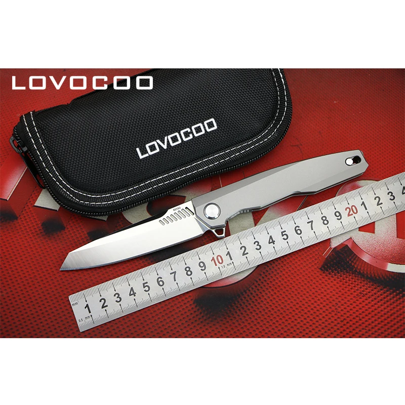 

TwoSun TS88 new knife Folding knives M390 Blade titanium handle Knife Hunting Survival knives gift collection outdoor gears