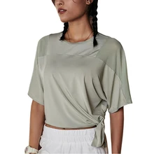 Женский дышащий материал, впитывающий влагу, расслабляющая тренировочная футболка Dri-Fit для бега